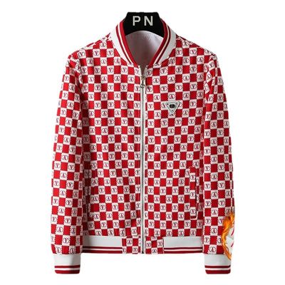 Männische Jacke Slim Vintage Dekoration Druck Männische Jacke Fashion Casual Sport