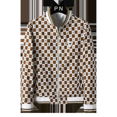 Männische Jacke Slim Vintage Dekoration Druck Männische Jacke Fashion Casual Sport