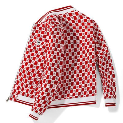 Männische Jacke Slim Vintage Dekoration Druck Männische Jacke Fashion Casual Sport