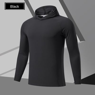 100% Polyester-Druck-Digitaldruck Schwarze Kapuzenjuppe Männer-Kapuzenjuppen Sweatsuits