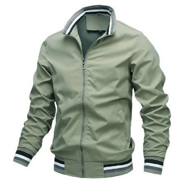 Frühling Herbst 2023 Wasserdichte Reißverschluss Casual Jacket für Männer Loose Fit Baseball Bomber Mantel