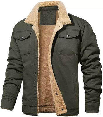 NO Nahtloser Fusion-Wintermantel für Männer mit Baumwollfleece-Fracht und Druckmuster
