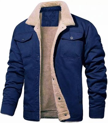 NO Nahtloser Fusion-Wintermantel für Männer mit Baumwollfleece-Fracht und Druckmuster