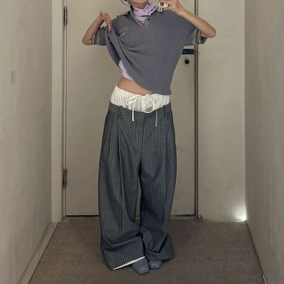 Andere Logo Doppelgeweide Anzug Hosen für Damen Sets Damenbekleidung Sweatpants Hosen