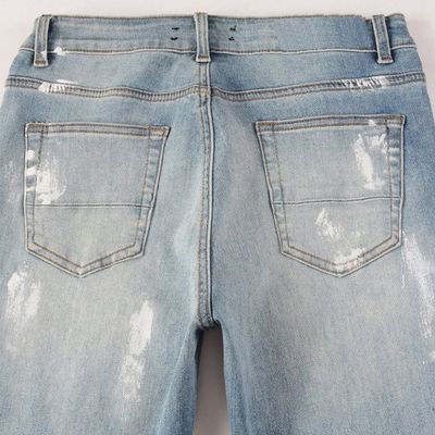 Rhinestone Denim Mode Kristalle Rivets Bootcut Jeans mit waschbarem Material