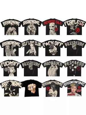 Vintage Designer-T-Shirt für Männer 100% Baumwollstein Wasch T-Shirt mit rundem Hals Low MOQ