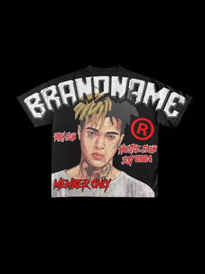 Vintage Designer-T-Shirt für Männer 100% Baumwollstein Wasch T-Shirt mit rundem Hals Low MOQ