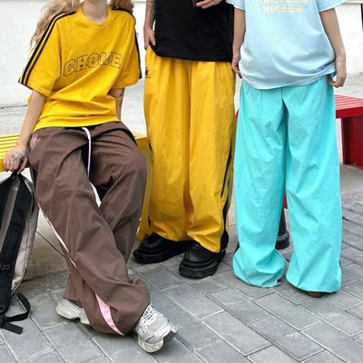 Vintage-Dekoration 95% Polyester-Sportanzug für Frauen Männer Sommer Sportbekleidung Hosen