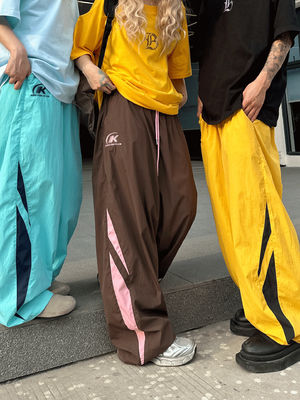 Vintage-Dekoration 95% Polyester-Sportanzug für Frauen Männer Sommer Sportbekleidung Hosen
