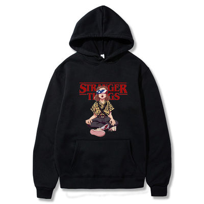 Atemberaubend schwarzer Hoodie ohne Auskleidung für normale Ärmel