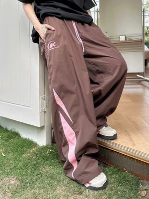 Vintage-Dekoration 95% Polyester-Sportanzug für Frauen Männer Sommer Sportbekleidung Hosen