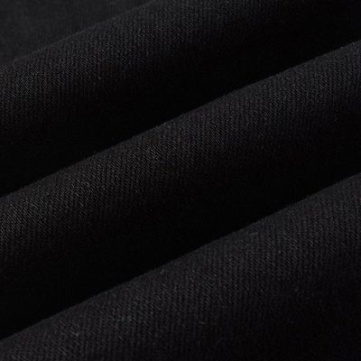 Zwei-Schicht-Gürtel-Gürtel-Falt-Design Schwarzer Strass-Stapel-Skinny-Denim Jeans für Männer