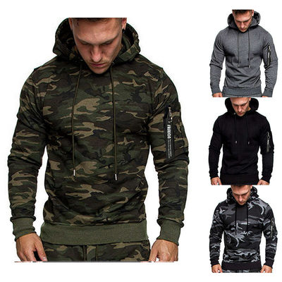 2023 Männer Mode Tarnung Sweatshirt Kapuze Pullover langärmeliger Mantel Atmung