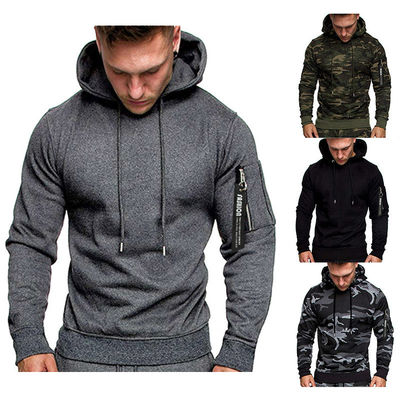 2023 Männer Mode Tarnung Sweatshirt Kapuze Pullover langärmeliger Mantel Atmung