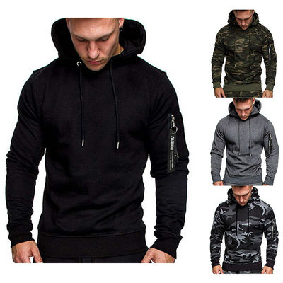 2023 Männer Mode Tarnung Sweatshirt Kapuze Pullover langärmeliger Mantel Atmung