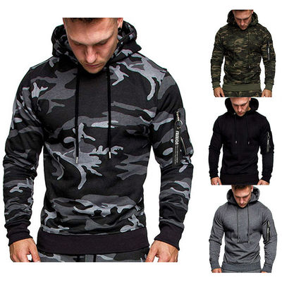 2023 Männer Mode Tarnung Sweatshirt Kapuze Pullover langärmeliger Mantel Atmung