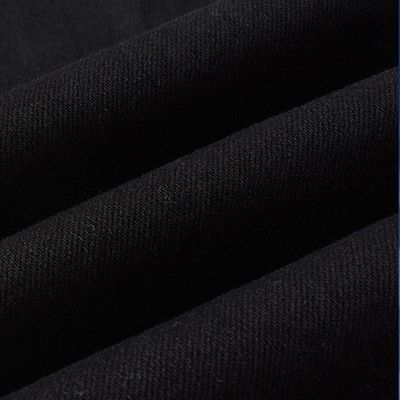 Gewebte schwarze Casual Atmungsfähige zerrissene Stretch elastische Designer Patch Herren Jeans Hosen