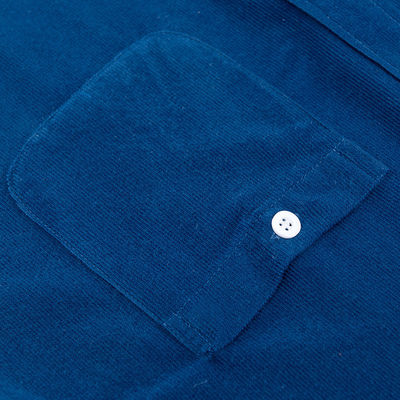 Keine Nadeldetektion Gewebte Hemden für Männer M-5XL Langärmige einfache gefärbte Polos Corduroy