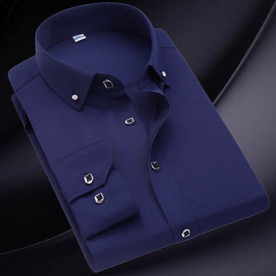 GALLERIE Weiße lange Ärmel Business Unisex-Camisas Übergrößene Formalhemden für Männer Polohemden Kleidung