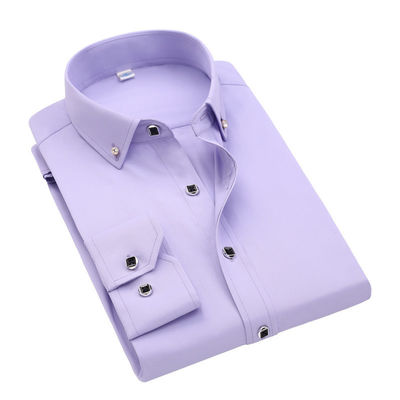 GALLERIE Weiße lange Ärmel Business Unisex-Camisas Übergrößene Formalhemden für Männer Polohemden Kleidung