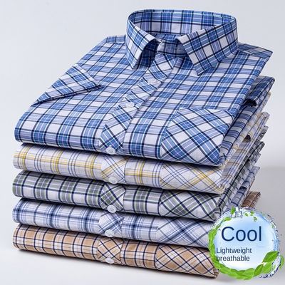 Männer-POLO-Druckkleid Formalhemden 100% Baumwolle Männer-Casualhemd Hemden Homme Gewebte