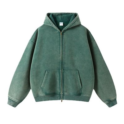 Batik-Vintage-Pullover für Männer mit übergroßer Passform und Fleece-Lining in Bedrängter Baumwolle