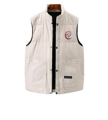Aufgedruckte weiße Entenhülse Bodywarmer Regelmäßige Länge Outdoor-Taktische Weste für Männer