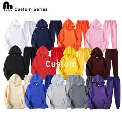 Atmungsaktive Polyester-Sweatpants und Hoodie-Set für Männer