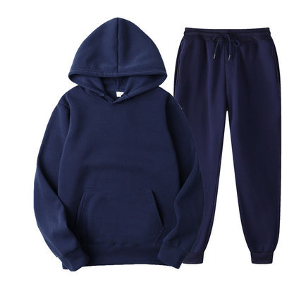 Atmungsaktive Polyester-Sweatpants und Hoodie-Set für Männer