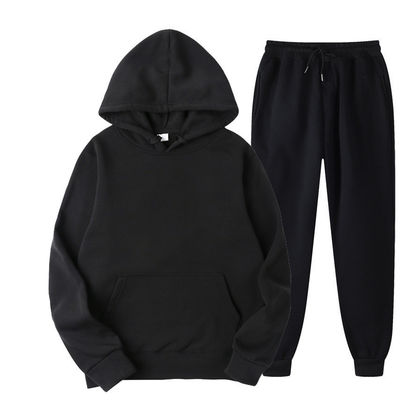 Atmungsaktive Polyester-Sweatpants und Hoodie-Set für Männer