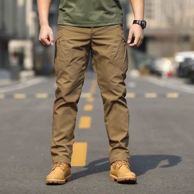 Herbst Original Winddichtes Camo Straßenbekleidung Tasche Schwarze Arbeitsausrüstung In-Stock Artikel Männer Track Cargos Taktische Hose Hosen