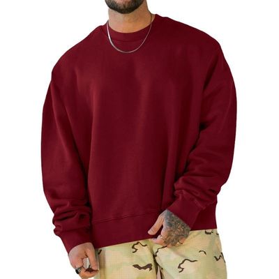 Übergroße Drop Schulter Schwergewicht Druck Herren Hoodies Sweatshirts Pullover Stil