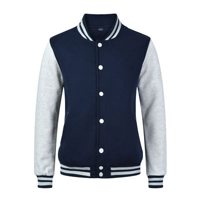 Beschichtete Verarbeitung Typ Baseball Uniform Pullover für Männer Arbeitskleidung Custom Logo
