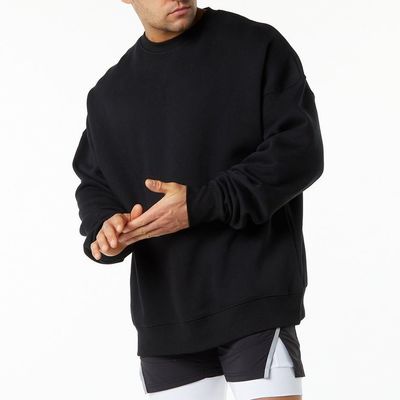 400G Baumwolle Winter Streetwear Herren Pullover Schwergewichts Plüsch Fleece Hoodie für Männer