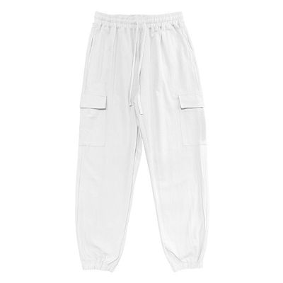 Ziehseile ohne Fliegen Herrenhosen in gedrucktem Design und losem Baumwoll- und Leinenmaterial