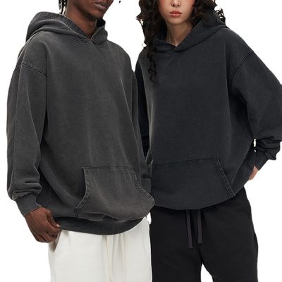 450G Herren Hoodies mit Custom Logo Batik Design und Seidendruck auf Baumwollstoff