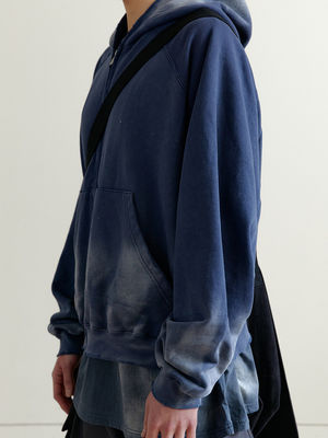 Vintage Zip Up Acid Wash Herren Hoodies Sweatshirts mit und Regularer Ärmel Stil