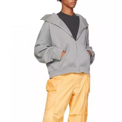 Halsband mit Kapuze ohne Liner Streetwear Schwergewichts Vintage Hoodies für Männer