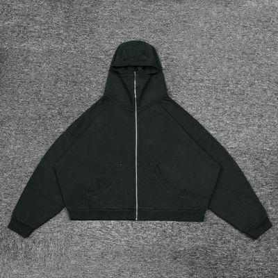 Halsband mit Kapuze ohne Liner Streetwear Schwergewichts Vintage Hoodies für Männer