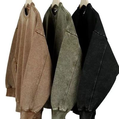 Anti-Pilling 350g Französisch Terry Vintage Hoodies Trainingsanzug für Männer von Profi