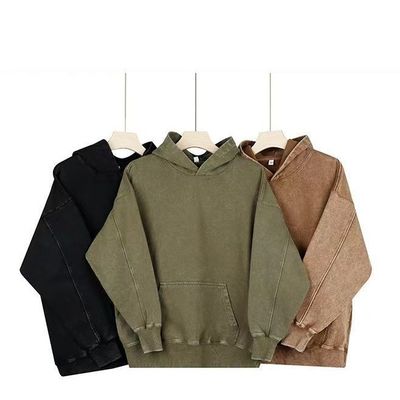 Anti-Pilling 350g Französisch Terry Vintage Hoodies Trainingsanzug für Männer von Profi