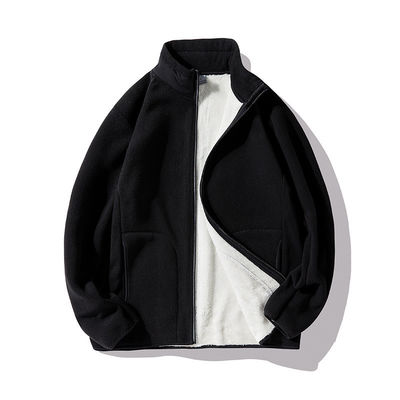 Bleiben Sie warm und bequem mit unserer anpassbaren Dicken Berber Fleece Herrenjacke