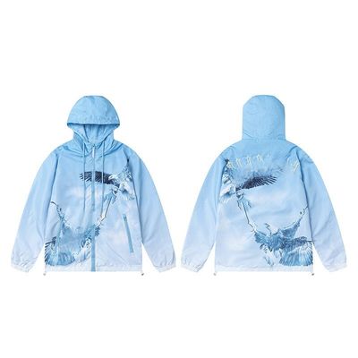 Herbstsaison XMAMLON Broderiertes Logo Windbreaker Straßenkleidung Jacket für Männer und Frauen