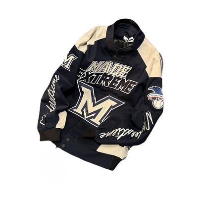 High Street Style Winter Motorrad Baseball Trikot Universitäts-Unisex-Männerjacke Für Männer