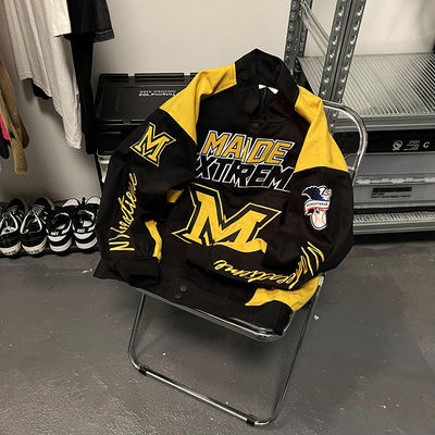High Street Style Winter Motorrad Baseball Trikot Universitäts-Unisex-Männerjacke Für Männer
