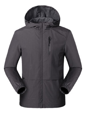 Dicke Custom Safari Reißverschluss Jacke Farbige Windbreaker Jacke Gewebte taktische Herren Jacke Mantel