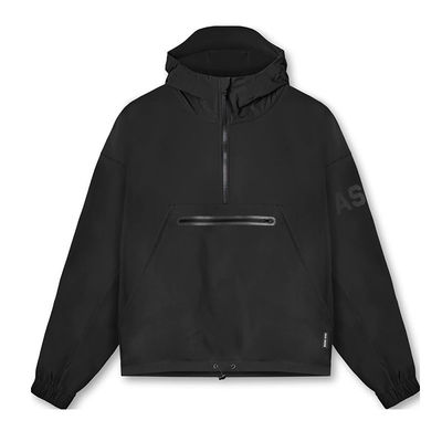 Herbstsaison Herren Quartier Zip Windschutz mit Haube und wasserdichtem Stoff